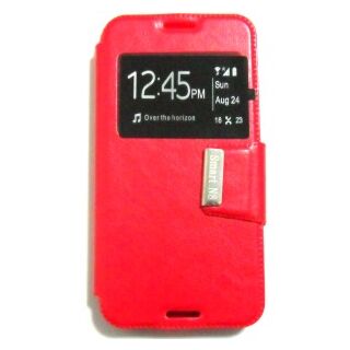 Capa Flip Vodafone Smart N8 C/ Apoio e Janela - Vermelho