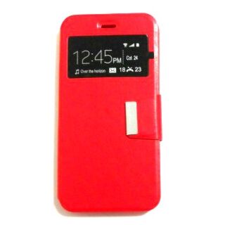 Capa Flip Vodafone Smart Ultra 6 C/ Apoio e Janela - Vermelho